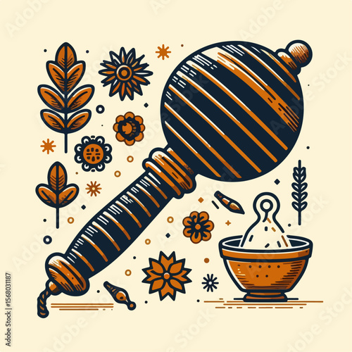 illustration of acient weaponry