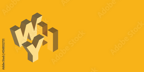 Why Lettering in isometric styyle