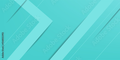 Bright colorful abstract geometric background with green turquoise gradient color combination