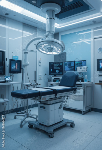 Modern medical facility features advanced technology and equipment for mRNA cancer therapy