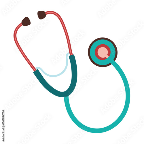 stethoscope on white background