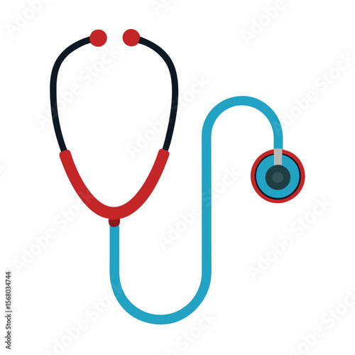 stethoscope on white background