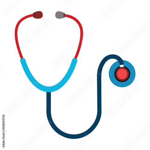 stethoscope on white background