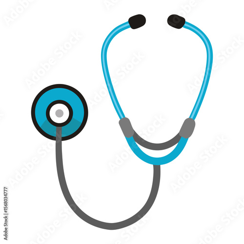 stethoscope on white background