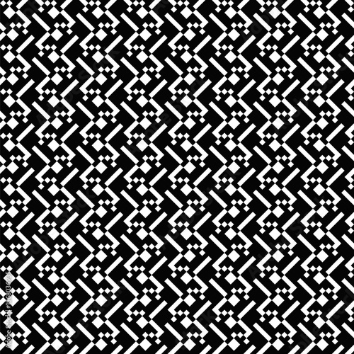 Random black and white geometrical pattern background