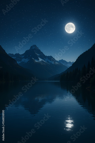 night view of the mountains
