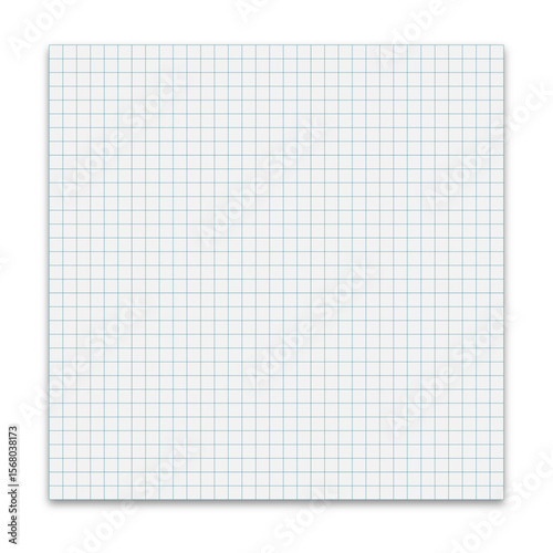 Empty sheet of squared paper without margins.