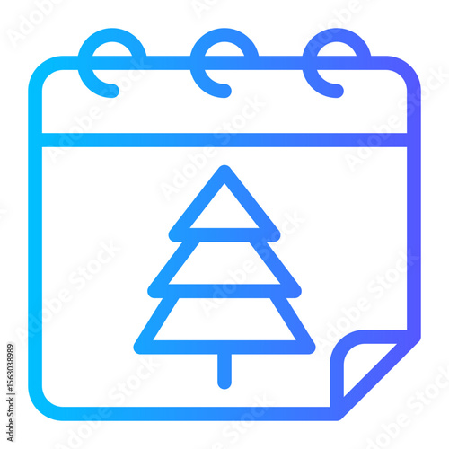 christmas day gradient icon