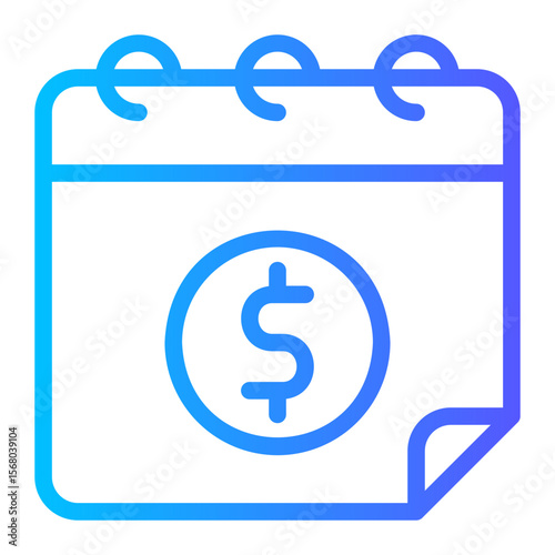 pay day gradient icon
