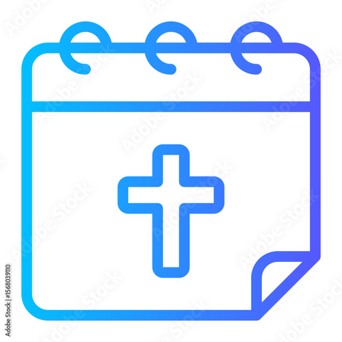 holy week gradient icon