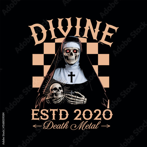 Skulls typography vector t-shirt design print