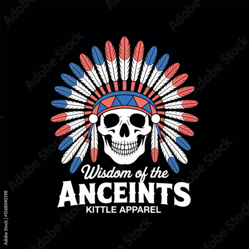 Skulls typography vector t-shirt design print
