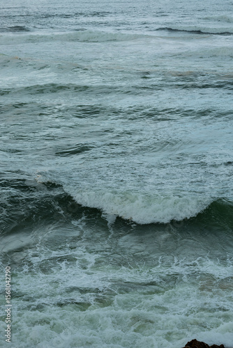 Fototapeta Naklejka Na Ścianę i Meble -  The open, stormy waters of the Atlantic Ocean