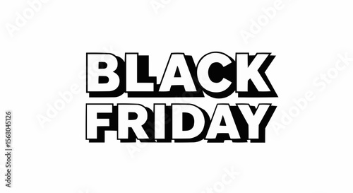 Black Friday text design.
