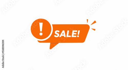 A striking "Sale" speech bubble featuring an exclamation mark.