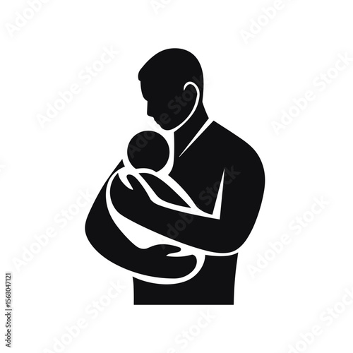 A silhouetted image shows a parent cradling a baby, capturing a tender moment of familial bond and care in its simplest form.