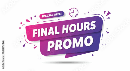 "Final Hours Promo banner for special offer.