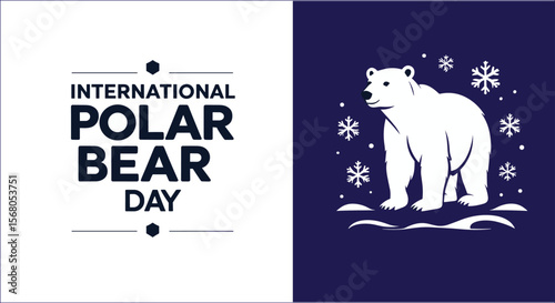 International Polar Bear Day Illustration Vector Design For Template Graphic