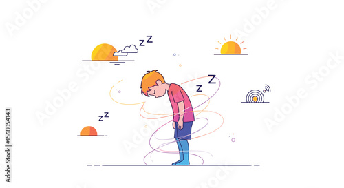 Child Feeling Sleepy Throughout The Day Experiencing Tiredness And Drowsiness
