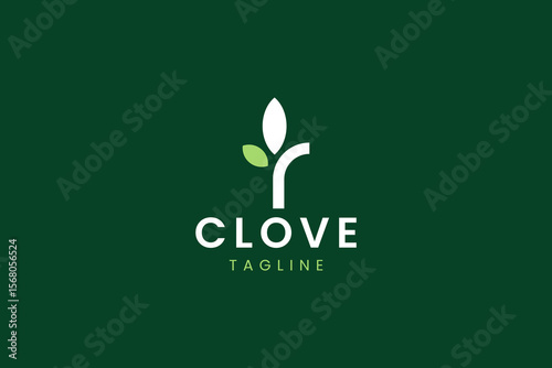 clove logo icon illustration, simple logo for branding