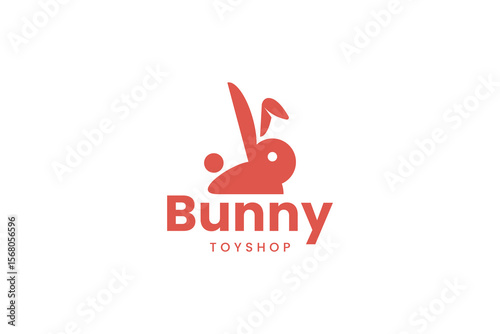 bunny logo icon illustration, simple logo for branding