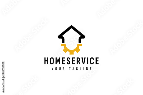 home service logo icon illustration, simple logo for branding