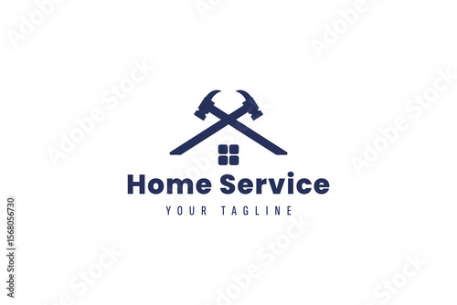 home service logo icon illustration, simple logo for branding