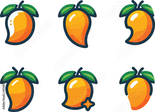 set of mango fruit