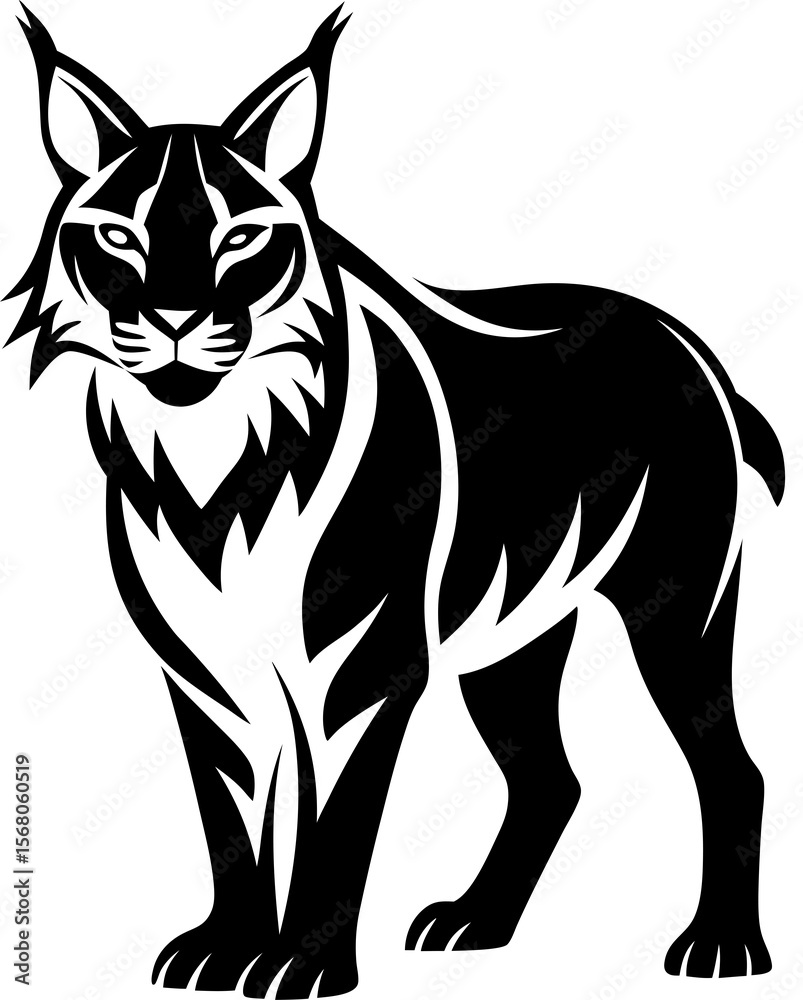 Obraz premium vector illustration of wolf