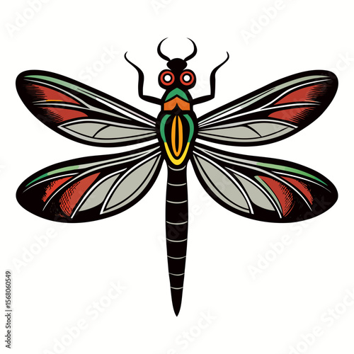dragonfly vector illustration