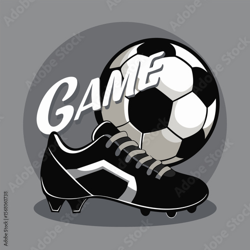 Realistic Soccer Player s Foot Wearing Cleats Vector Graphic