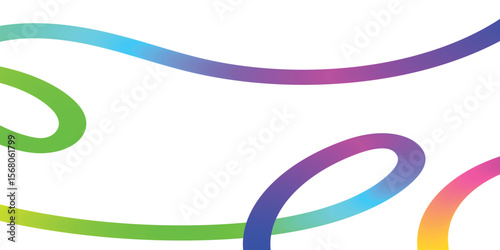 Vibrant Rainbow Lines Abstract Background Design. A dynamic abstract background featuring flowing, rainbow-gradient lines.