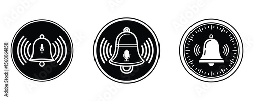 Podcast notification icon set