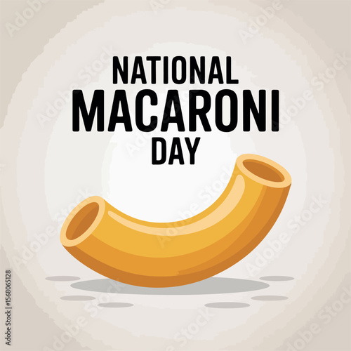 National Macaroni Day Celebration Pasta Illustration Food Art