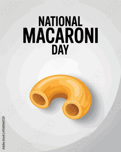 National Macaroni Day Celebration Pasta Illustration Food Art