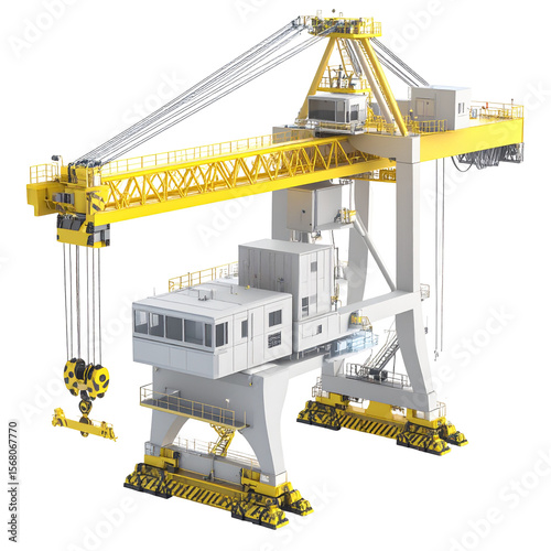 Industrial heavy lift crane port crane machinery engineering design industrial equipment