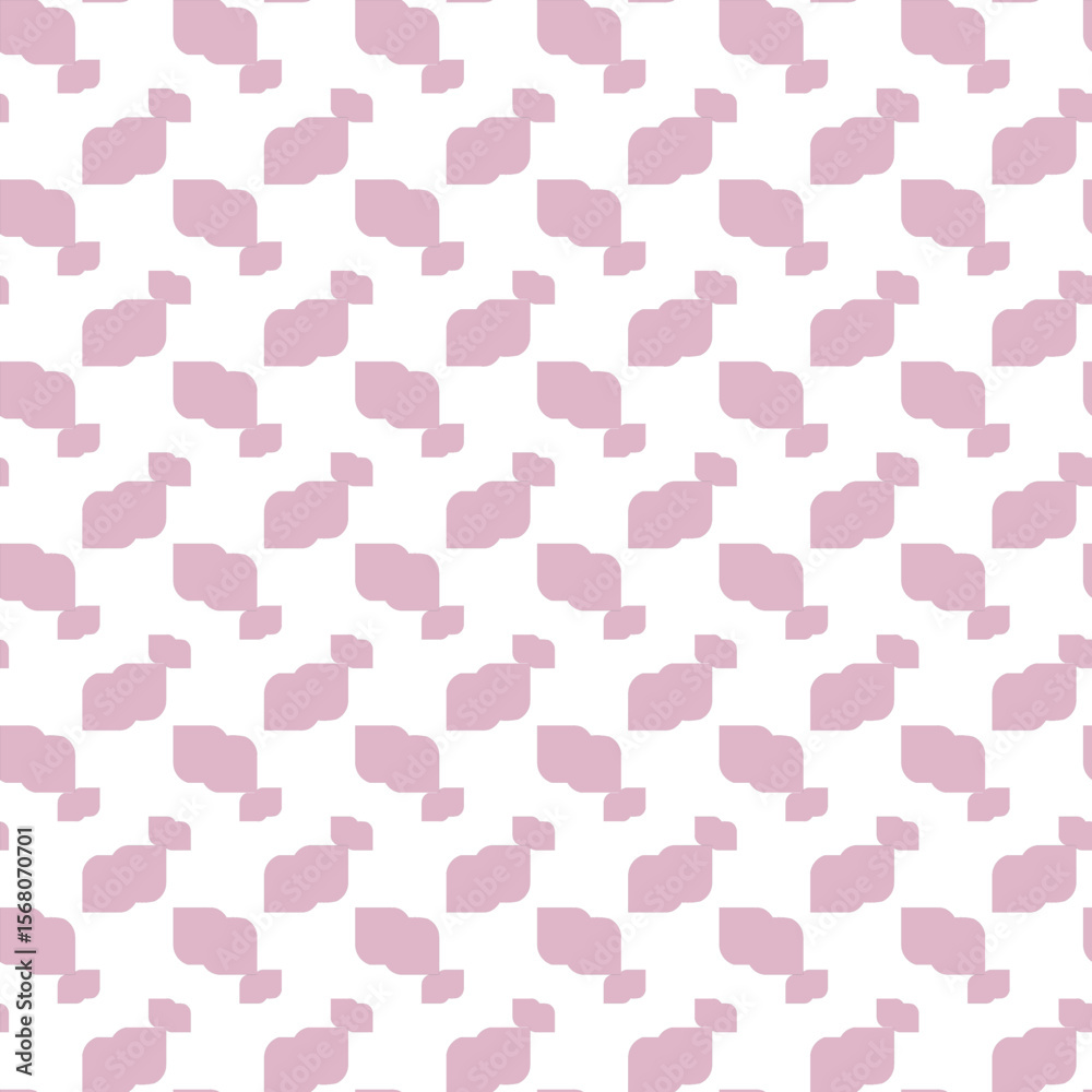 Pink Geometric Repeating Pattern on a White Background Pink Geometric Repeating Pattern on a White Background