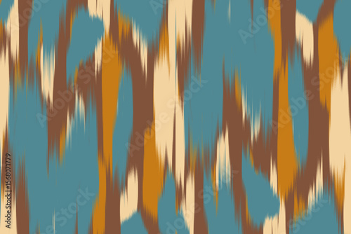 Uzbekistan ikat pattern. Uzbekistan ikat abstract ethnic design. Uzbekistan pattern design for background, wallpaper, textile, art, clothing, wrapping paper, Uzbek style, Uzbek fabric