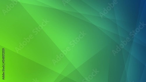 Green  blue gradient abstract design with translucent geometric shapes