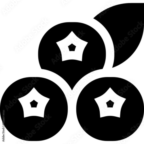 Blueberry Fruit Icon