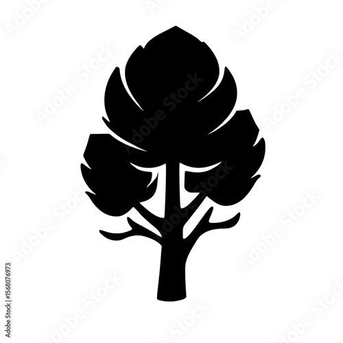 Minimalist black silhouette of Brussels sprouts on a white background