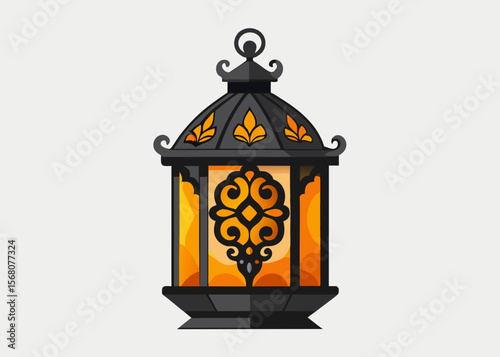 lantern with a candle