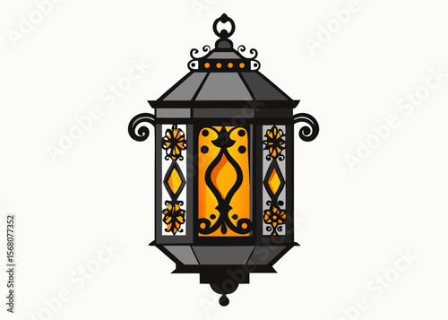 lantern with a candle