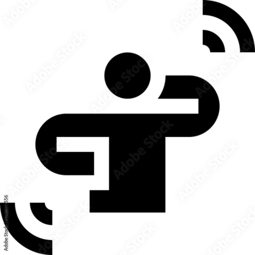 Outline icon of a person scratching their arm, representing itching, skin irritation, or allergic reaction. Suitable for medical content, dermatology apps, health infographics, and pharmaceutical-rela