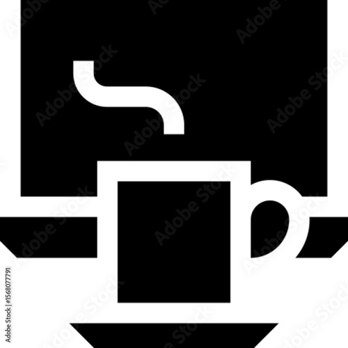 Outline icon of a coffee cup with steam rising, symbolizing a hot drink, relaxation, or productivity boost. Perfect for cafe menus, food apps, morning routine visuals, or beverage-related projects.

