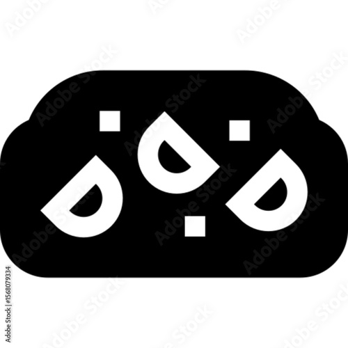 Flat vector icon of bruschetta, an Italian appetizer made with grilled bread topped with tomatoes, olive oil, and herbs. Perfect for use in restaurant menus, food blogs, cooking apps, and culinary inf