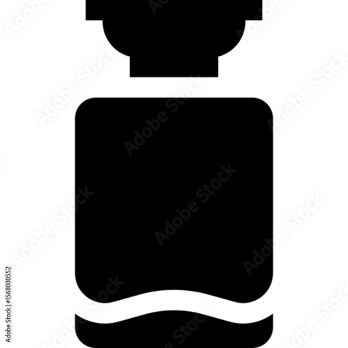 Minimal vector icon of a hot water bottle, symbolizing warmth, comfort, and pain relief. Ideal for health, wellness, winter essentials, personal care, and medical-related designs. Clean outline style,