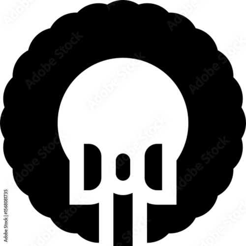 Minimal vector icon of a Christmas wreath, symbolizing holiday decoration, tradition, and festive cheer. Ideal for Christmas cards, seasonal promotions, winter events, home decor, and celebration-them
