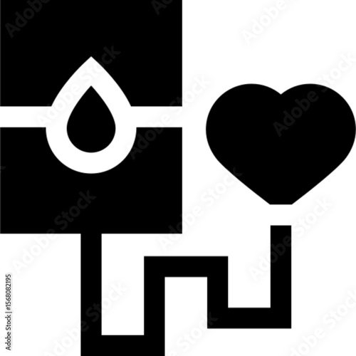 Minimalist line icon of a donation hand with a heart, symbolizing charity, giving, and humanitarian support. Ideal for nonprofit campaigns, crowdfunding platforms, social impact apps, volunteering pro