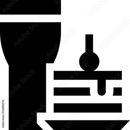 A clean and minimal vector icon of a tapa (Spanish appetizer), illustrated in line art style. Ideal for food delivery apps, restaurant menus, Spanish cuisine content, culinary blogs, cultural graphics